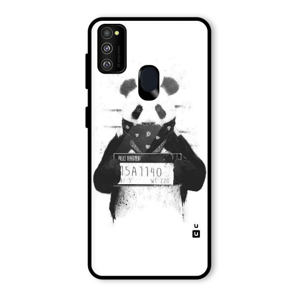 Guilty Panda Glass Back Case for Galaxy M21