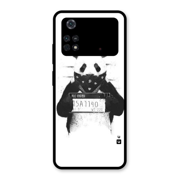 Guilty Panda Glass Back Case for Poco M4 Pro 4G