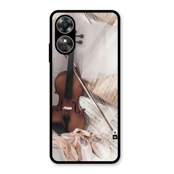 Guitar And Co Glass Back Case for Oppo A17