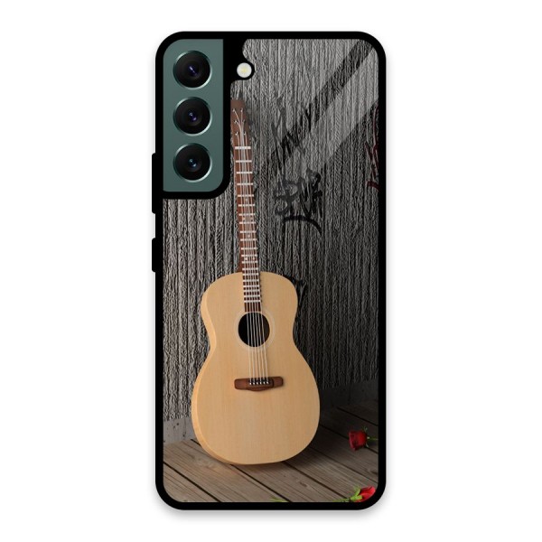 Guitar Classic Glass Back Case for Galaxy S22 5G