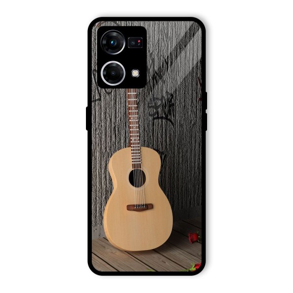 Guitar Classic Glass Back Case for Oppo F21s Pro 4G