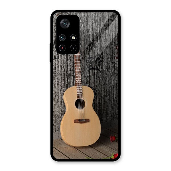 Guitar Classic Glass Back Case for Poco M4 Pro 5G