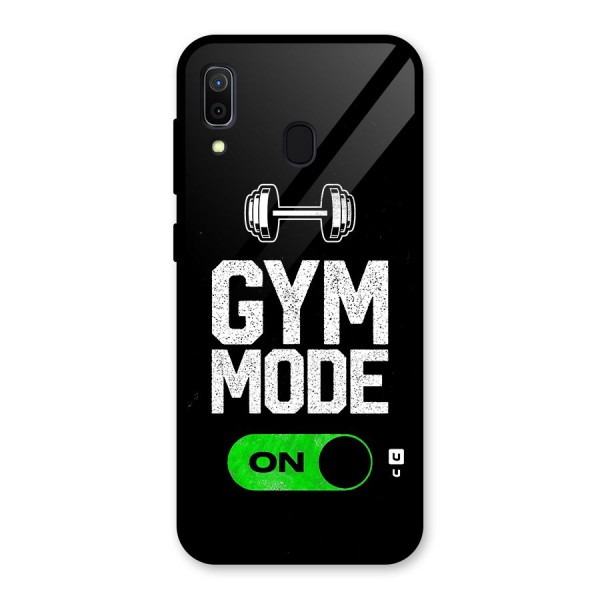 Gym Mode On Glass Back Case for Galaxy A30