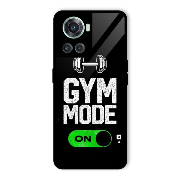 Gym Mode On Glass Back Case for OnePlus 10R