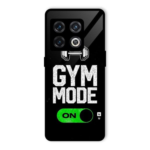 Gym Mode On Glass Back Case for OnePlus 10 Pro 5G
