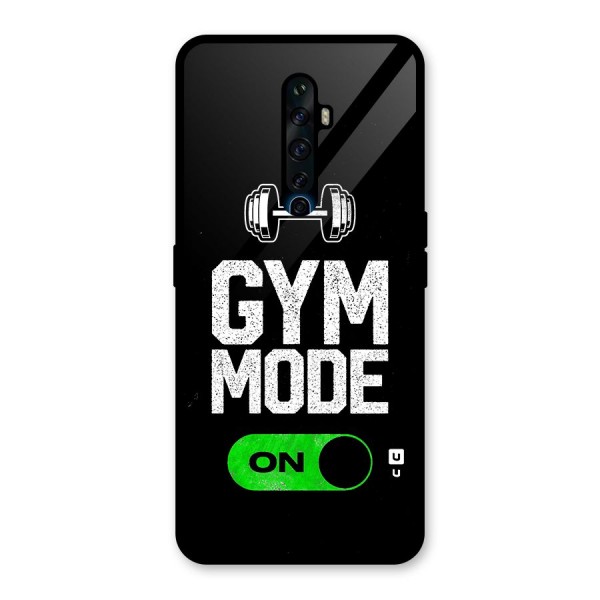 Gym Mode On Glass Back Case for Oppo Reno2 Z