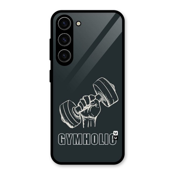 Gymholic Design Glass Back Case for Galaxy S23