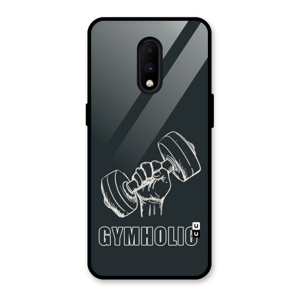 Gymholic Design Glass Back Case for OnePlus 7