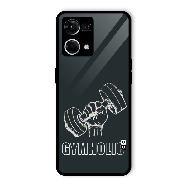 Gymholic Design Glass Back Case for Oppo F21s Pro 4G