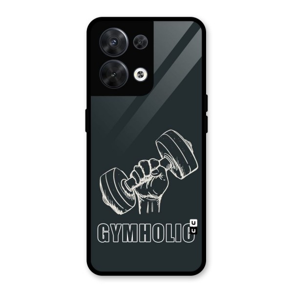 Gymholic Design Glass Back Case for Oppo Reno8 5G