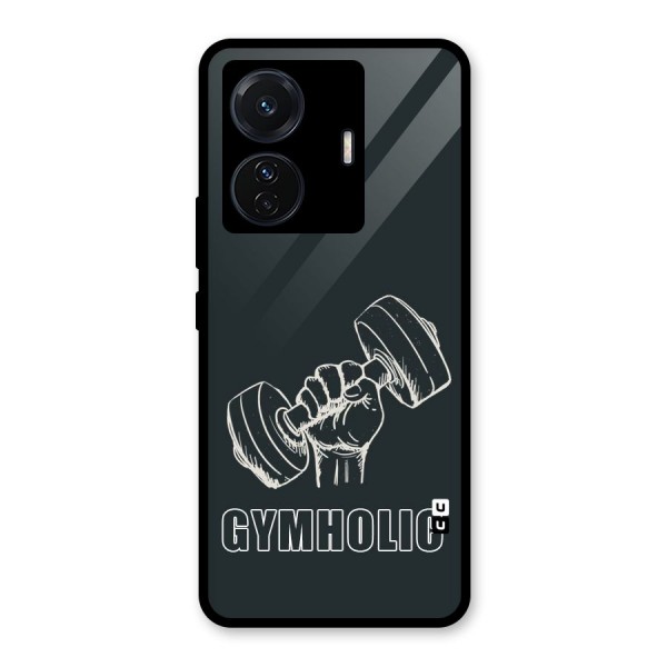 Gymholic Design Glass Back Case for Vivo T1 Pro