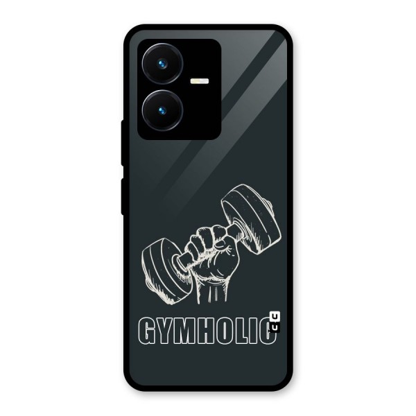 Gymholic Design Glass Back Case for Vivo Y22