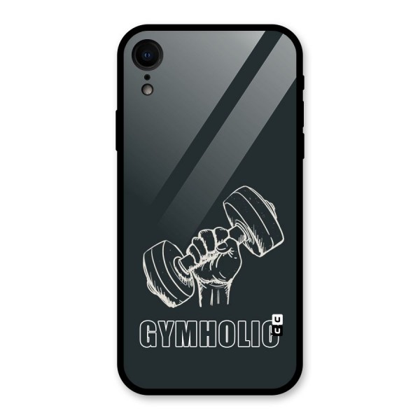 Gymholic Design Glass Back Case for XR