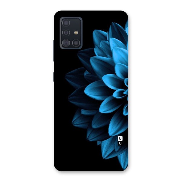 Half Blue Flower Back Case for Galaxy A51