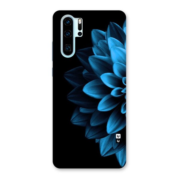 Half Blue Flower Back Case for Huawei P30 Pro