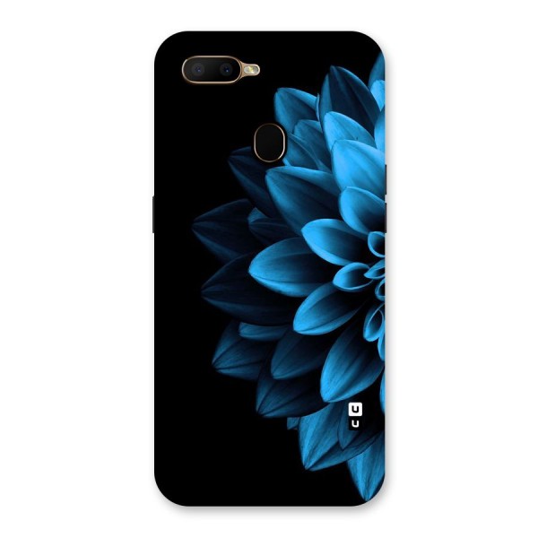 Half Blue Flower Back Case for Oppo A5s