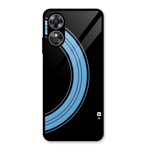 Half Circles Glass Back Case for Oppo A17