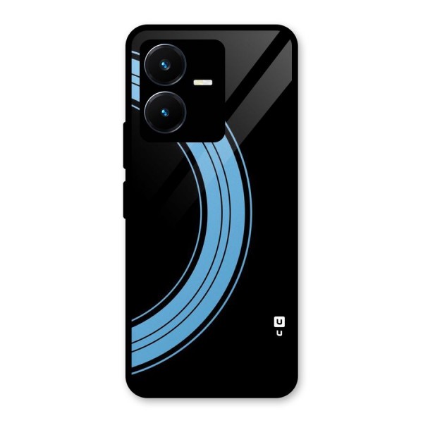 Half Circles Glass Back Case for Vivo Y22