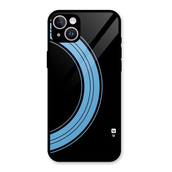 Half Circles Glass Back Case for iPhone 14 Plus