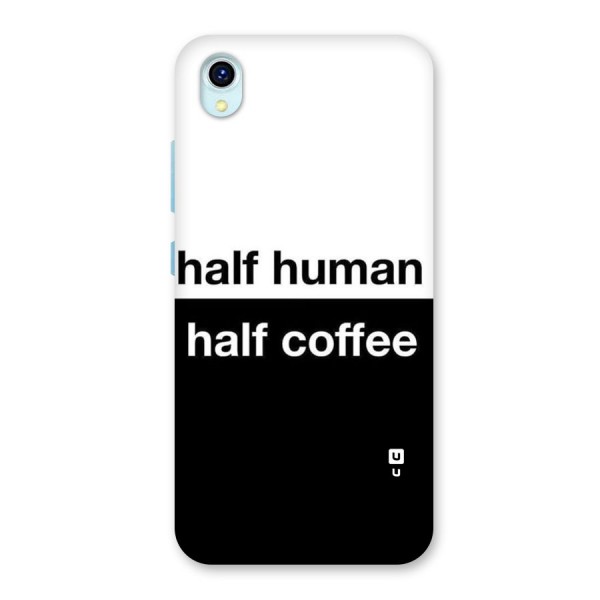 Half Human Half Coffee Back Case for Vivo Y1s