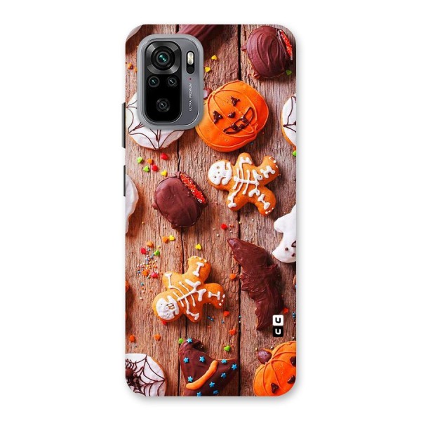 Halloween Chocolates Back Case for Redmi Note 10