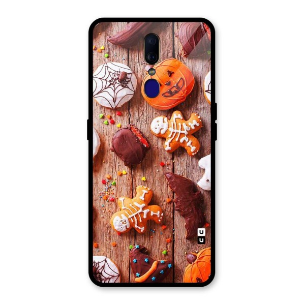 Halloween Chocolates Glass Back Case for Oppo F11