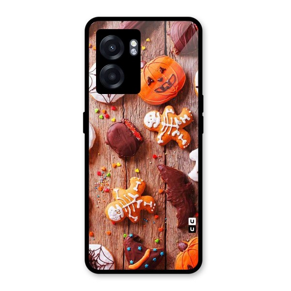 Halloween Chocolates Glass Back Case for Oppo K10 (5G)