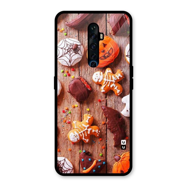 Halloween Chocolates Glass Back Case for Oppo Reno2 Z