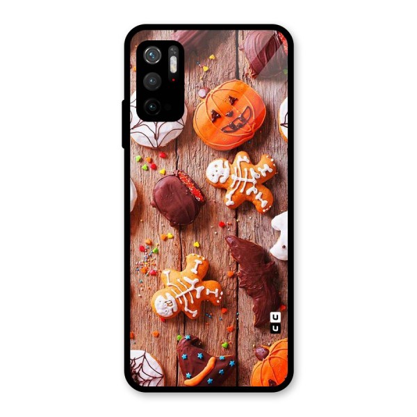 Halloween Chocolates Glass Back Case for Poco M3 Pro 5G