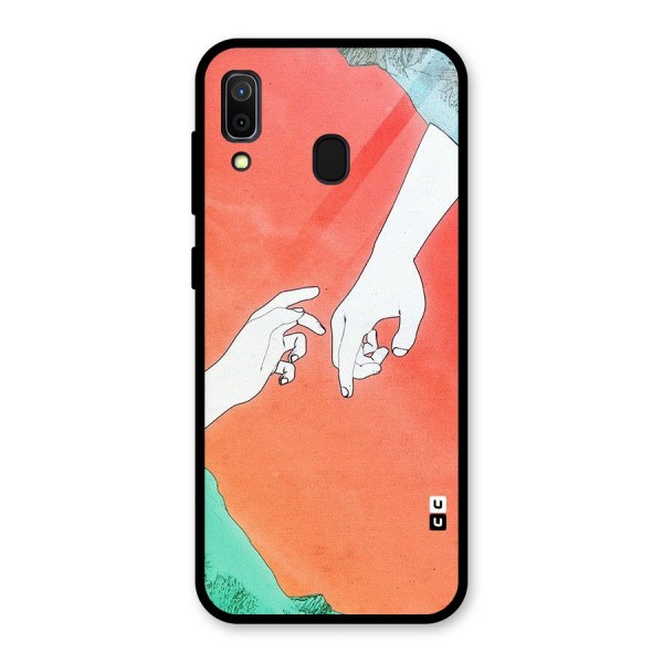 Hand Paint Drawing Glass Back Case for Galaxy A30