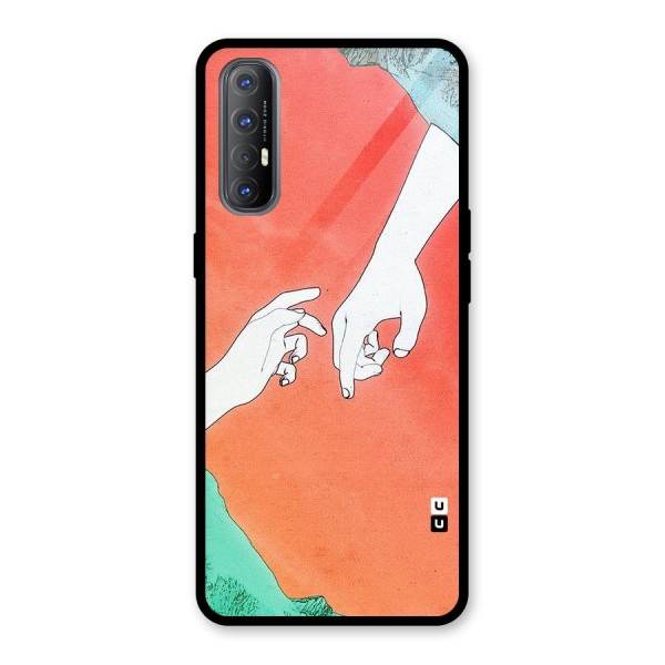 Hand Paint Drawing Glass Back Case for Oppo Reno3 Pro