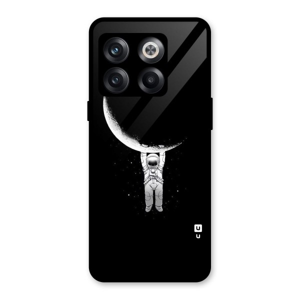 Hanging Astronaut Glass Back Case for OnePlus 10T