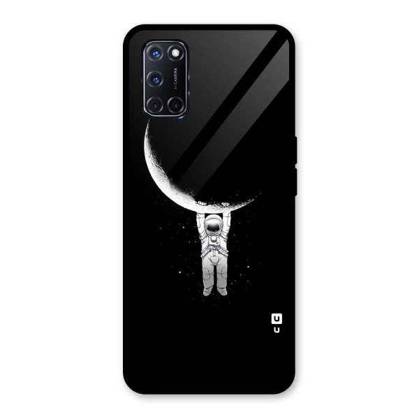 Hanging Astronaut Glass Back Case for Oppo A52