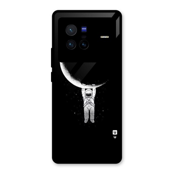 Hanging Astronaut Glass Back Case for Vivo X80