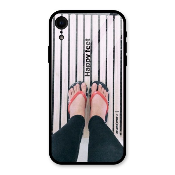 Happy Feet Glass Back Case for XR