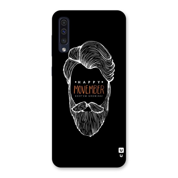 Happy Movember Black Back Case for Galaxy A50