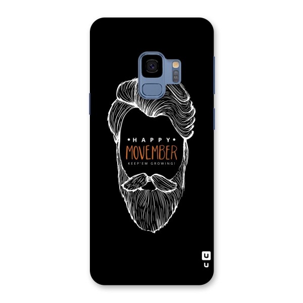 Happy Movember Black Back Case for Galaxy S9