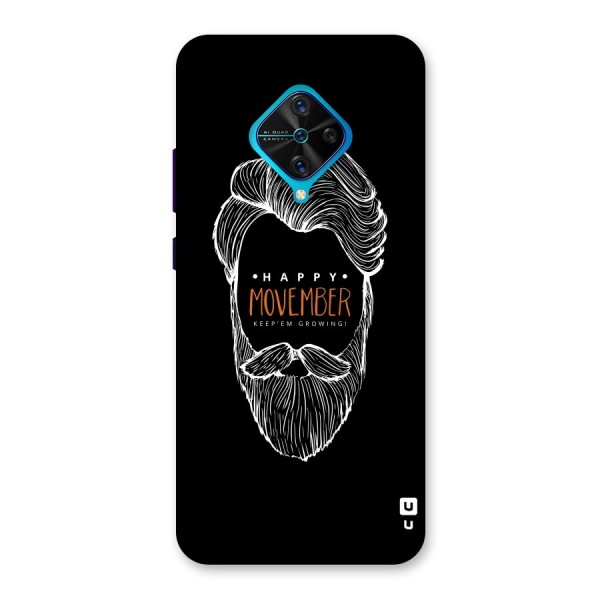 Happy Movember Black Back Case for Vivo S1 Pro