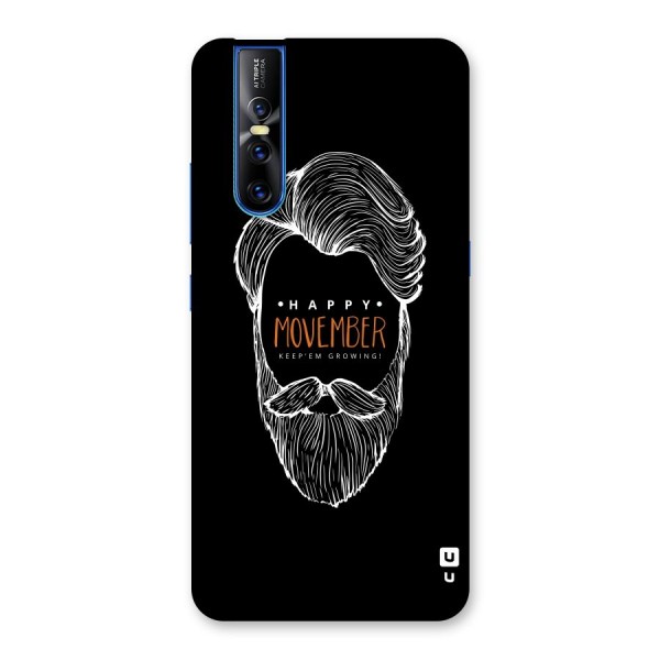 Happy Movember Black Back Case for Vivo V15 Pro