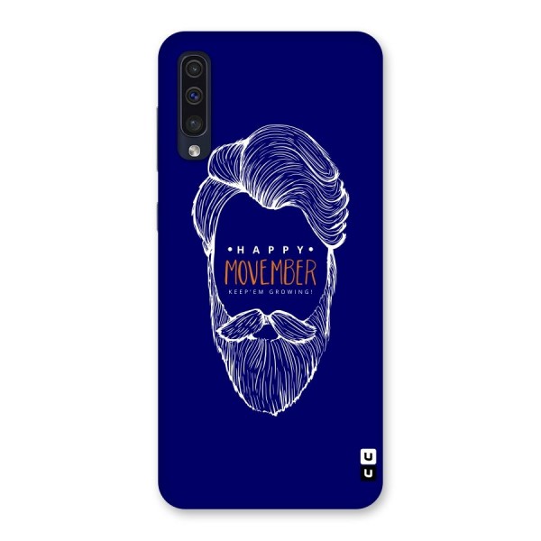 Happy Movember Blue Back Case for Galaxy A50