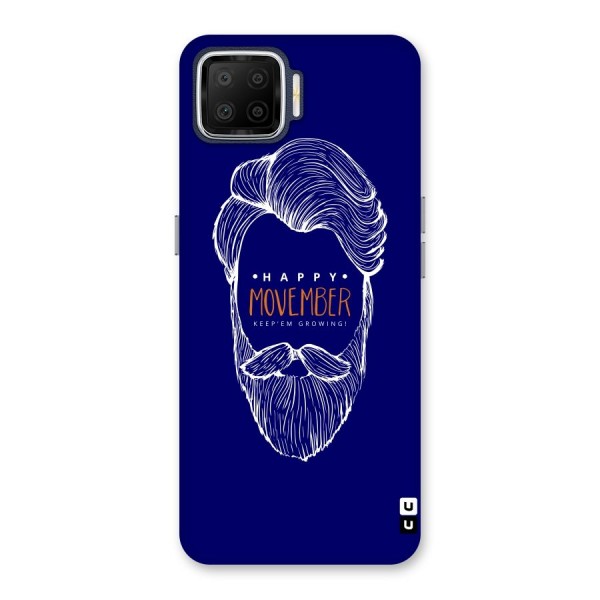 Happy Movember Blue Back Case for Oppo F17