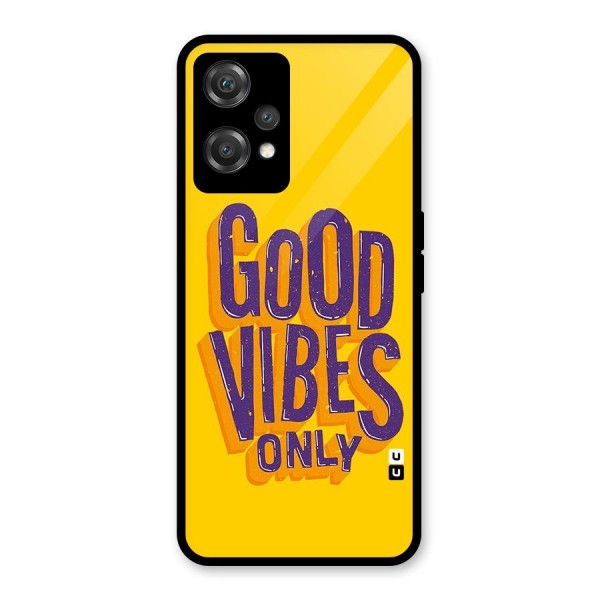 Happy Vibes Only Glass Back Case for OnePlus Nord CE 2 Lite 5G