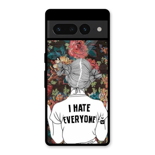 Hate Everyone Glass Back Case for Google Pixel 7 Pro