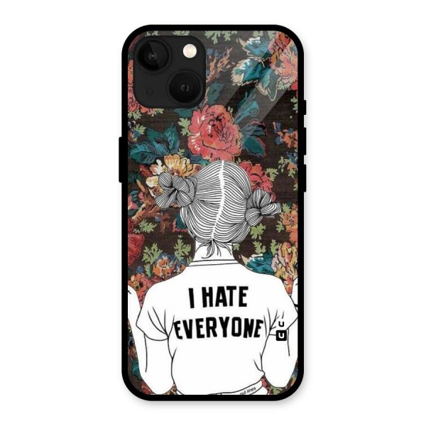 Hate Everyone Glass Back Case for iPhone 13