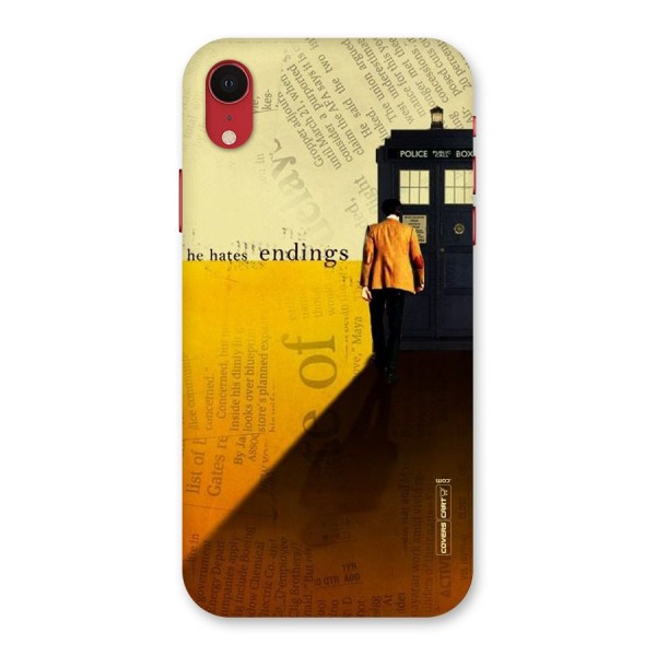 Hates Endings Back Case for iPhone XR