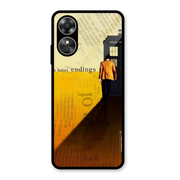 Hates Endings Glass Back Case for Oppo A17