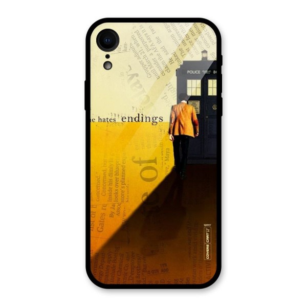 Hates Endings Glass Back Case for XR