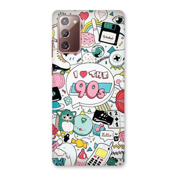 Heart 90s Back Case for Galaxy Note 20