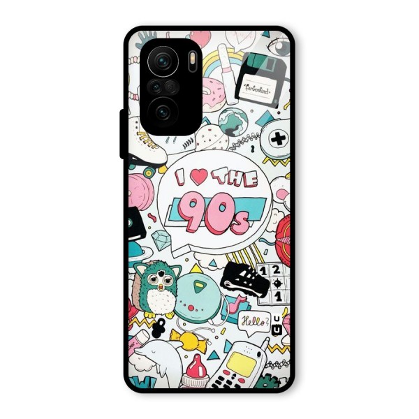 Heart 90s Glass Back Case for Mi 11X Pro