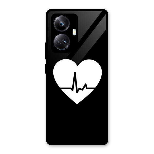 Heart Beat Glass Back Case for Realme 10 Pro Plus